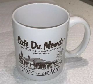 Vintage Cafe Du Monde Coffee And Beignets Mug Orleans