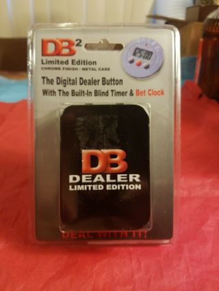 Vintage Db2 Lim Ed.  Digital Poker Dealer Button; Built N Timer; Bet Clock W Case