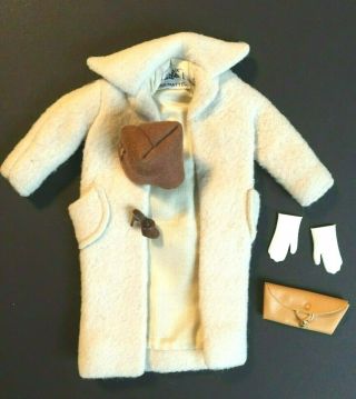 Vintage Barbie Peachy Fleecy Coat 915 Near Complete Outfit