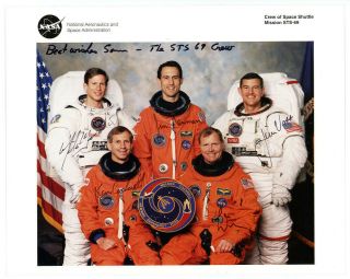 1995 Space Shuttle Endeavor Sts - 69 Crew Signed Official Nasa Photo