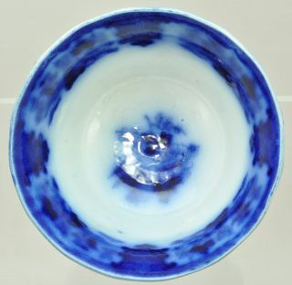 William Adams 16 - Sided Tonquin Flow Blue Waste Bowl circa 1850 2
