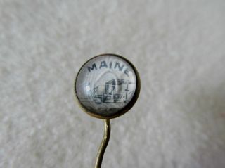 Antique Remember The Maine,  Spanish American War Stickpin