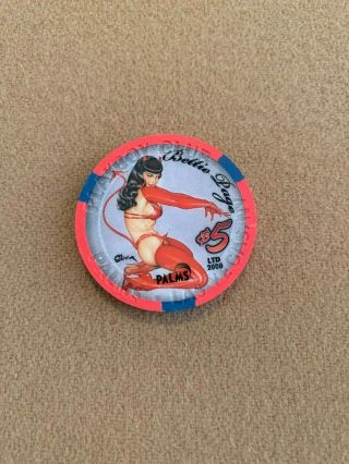 $5 Palms Playboy Club Vegas (bettie Page) Uncirculated