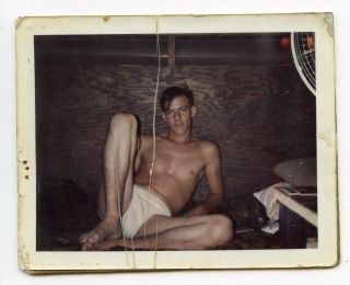 28 Vintage Photo Polaroid Vietnam Underwear Soldier Boy Man Color Snapshot Gay