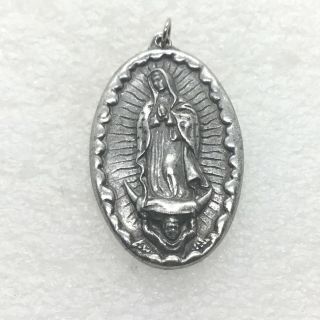 1997 Hallmark Cards Virgin Mary Medal Pendant Charm Madonna Religious
