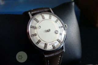 Mens Vintage Swiss Mystery Dial Watch Cordell Recent Service Ca 68