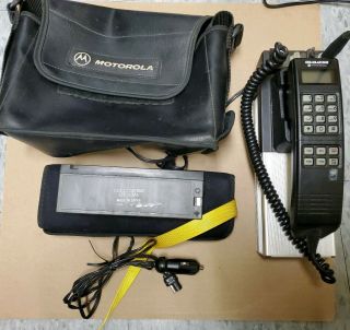 Vintage Cellular One Motorola Cellphone Model Scn2221a Mobile Bag Car Phone