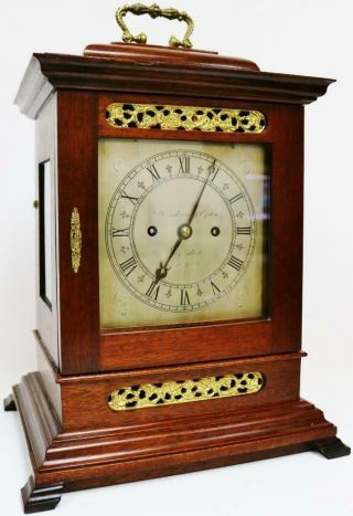 Antique English London Regency 8 Day Twin Fusee Striking Library Bracket Clock 2