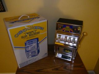 Vintage Casino Crown 25 Cent Slot Machine With Box - Great