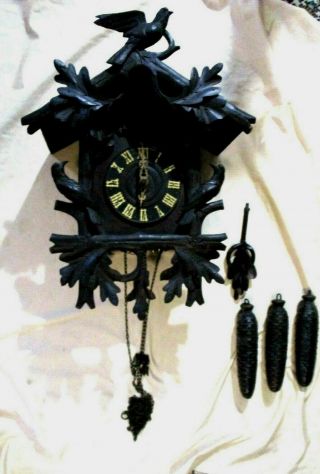 Clock Cuckoo German Quarter Hour Cuckoo 1900/1915 Nr