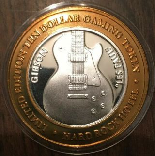 Hard Rock Hotel & Casino - Limited Edition Gibson “les Paul” $10 Silver Strike