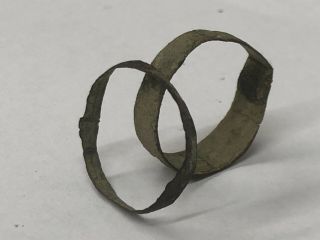 (a6) Early 1600’s Copper Rings Native American Indian Fur Trade