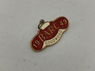 Vintage BARC British Automobile Racing Club 1949 Goodwood Guest Badge Emblem 3