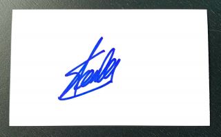 Stan Lee Spider - Man Creator Signed Autograph 3x5 Index Card Marvel Comics Legend