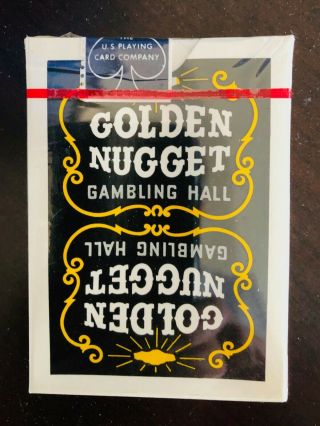 Rare / Hard To Find Black And Golden Nugget Gambling Hall Cards