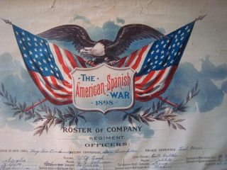 Span - Am War Roster 1898.  2nd Arkansas Reg. ,  Photo,  Signed Doc. ,  Confederate Vet.