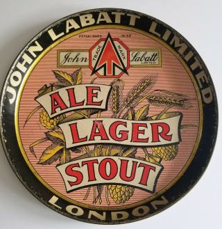 Vintage John Labatt Limited - Ale - Lager - Stout Advertising Beer Serving Tray