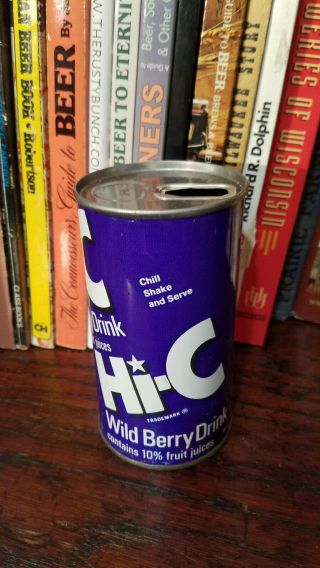 Hi - C Wild Berry 12oz Juice top Pull Ring soda Can Coca - Cola coke 2