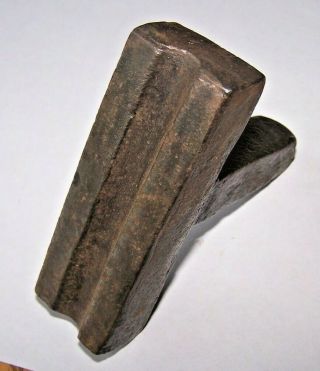 Antique Blacksmith Bottom Swage 1/2 Inch Round Anvil Tool