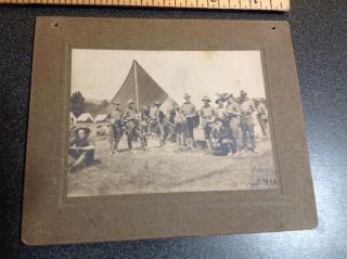 1072 Photo Spanish American War C.  1899 Cuba? Soldiers Tents
