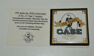 Vintage Ji Case 150th Anniversary Pin On Card Rare