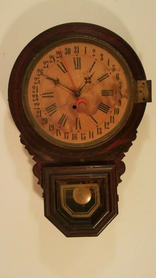 Antique E.  Ingraham & Co.  Wall Clock