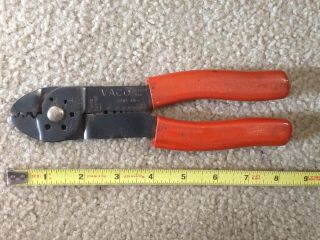 Vintage Vaco No.  1900 Wire Strippers Crimpers Cutters Electrician Shop Usa