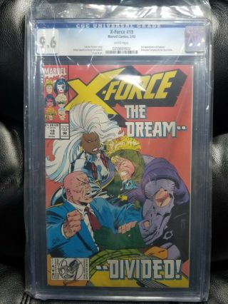 X - Force 19 White Pages Cgc 9.  6 1st Appearance Of Vanessa Carlysle (copycat)