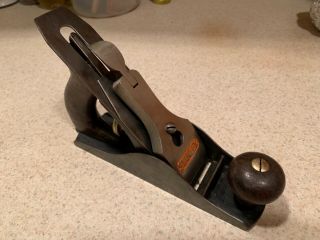 Vintage Stanley No - 2 Plane.  Pat Dates On Nut,  Chipper & Under Side Of Lateral.