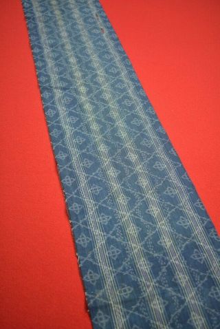 BQ93/50 Vintage Japanese Fabric Cotton Antique Boro Patch Indigo Blue KASURI 66 