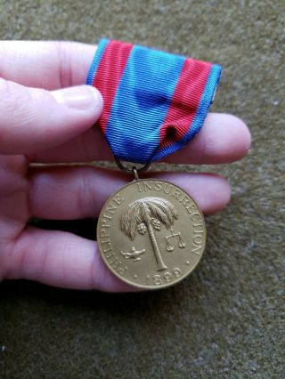 Spanish American War Philippine Insurrection 1899 Restrike Medal