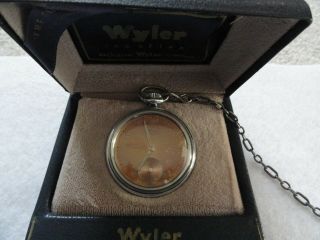 Swiss Made Wyler Incaflex Vintage Mechanical Wind Up Pocket Watch