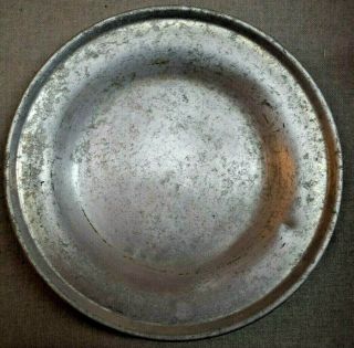 Usn 2 Aluminum 9 1/8 " Mess Plate Circa Late 1800 