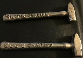 2 Vintage Miniature See’s Candy Hammers Peanut Brittle