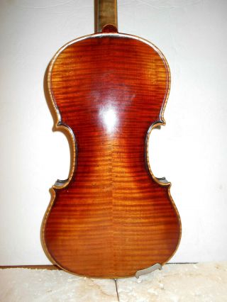 Vintage Antique Old " Jacobus Stainer " 2 Pc.  Back Full Size Violin - Nr