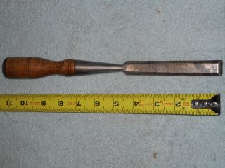 No 12 Old Dulap Wood Chisel 3/4 Inch Wide Socket Type Chisel Antique
