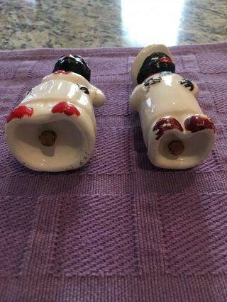 Vintage 1950 ' s Aunt Jemima and Uncle Moses Salt and Pepper Shakers 2