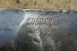 Brades Axe head 4&1/2lb.  1565 Made in England. 2
