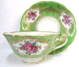 Aladdin Fine China Made In Occupied Japan Gold Accents - Teacup And Saucer Ss2