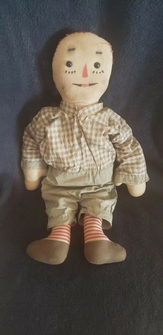 Wow Antique 1915 P.  F.  Volland Raggedy Andy Doll