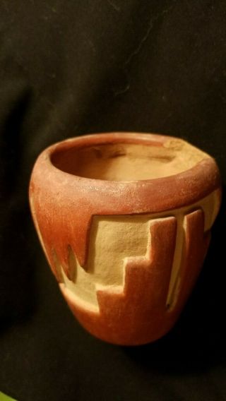 Antique Pottery Jar Santa Clara Pueblo Native American Indian Signed