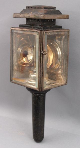 19thc Antique Automobile/ Carriage,  Kerosene Lantern,  Complete