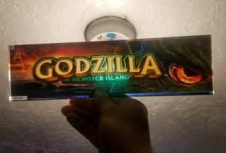 Godzilla Igt Slot Machine Glass Parts Collectable