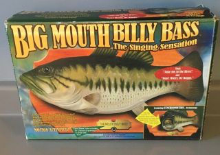 Vintage 1999 Big Mouth Bill Bass Sunging Sensation Motion Activated