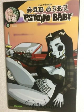 Sad Girl Psycho Baby Ride 1 Dan Mendoza Variant Kickstarter Only Signed Cvr Mn