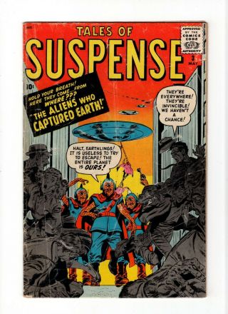 Tales Of Suspense 3 Vintage Marvel Atlas Comic Pre - Hero Horror Golden Age 10c