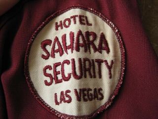 Authentic Vintage Las Vegas Sahara Hotel And Casino Security Guard Shirt W Snaps