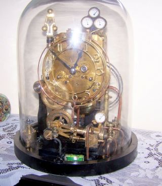 Steam engine,  Steam punk.  Industrial art.  Clock 3