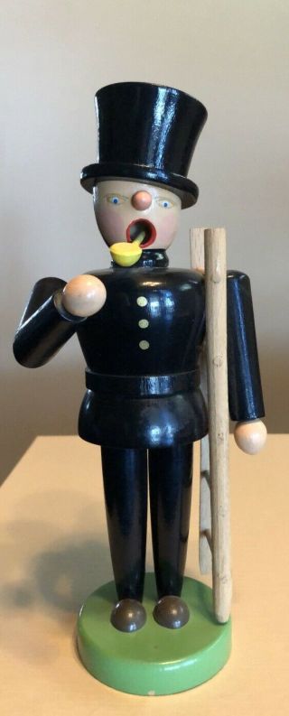 Vintage Incense Burner Chimneysweep Smoker Figurine German Wood Democratic Repub
