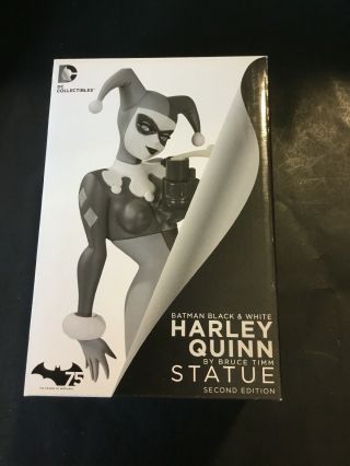 Batman Black & White Harley Quinn Bruce Timm 2nd Ed Statue Dc Comic Collectibles